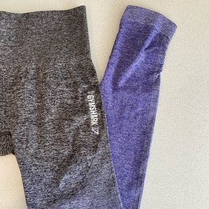 Gymshark Ombré Seamless Leggings, Indigo/Black